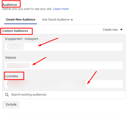 إنشاء الجماهير المشابهة على الفيسبوك