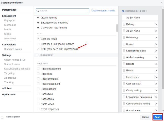 تكلفة الإعلان على الفيسبوك