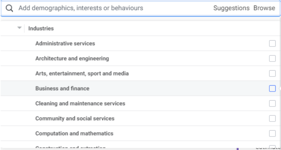 الاستهداف التفصيلى