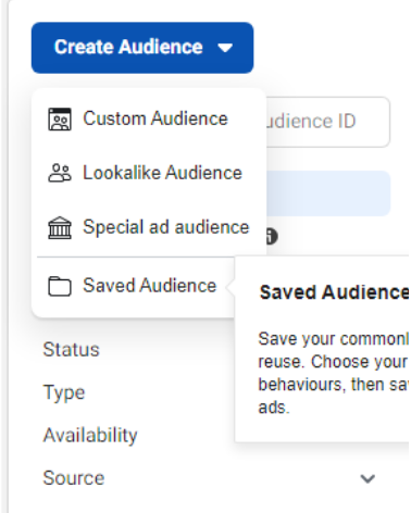 إنشاء الجماهير على الفيسبوك