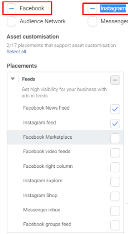 الإعلانات على الفيسبوك
