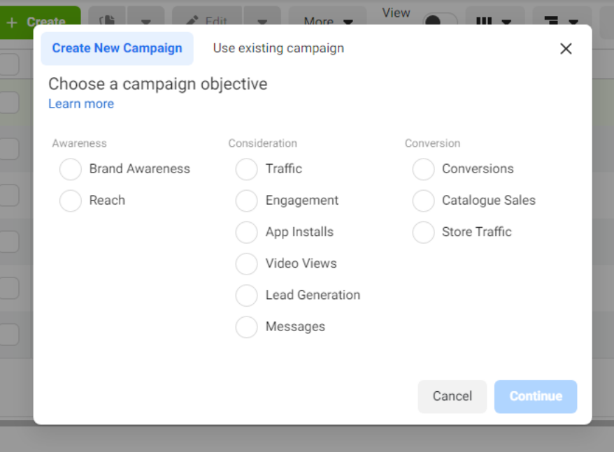 إنشاء الجماهير على الفيسبوك