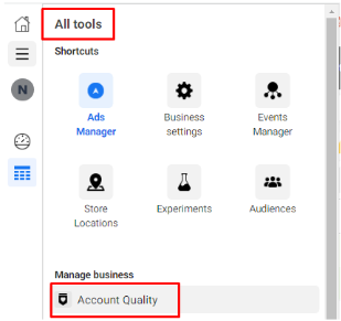 سياسات الإعلانات وجودة الحساب