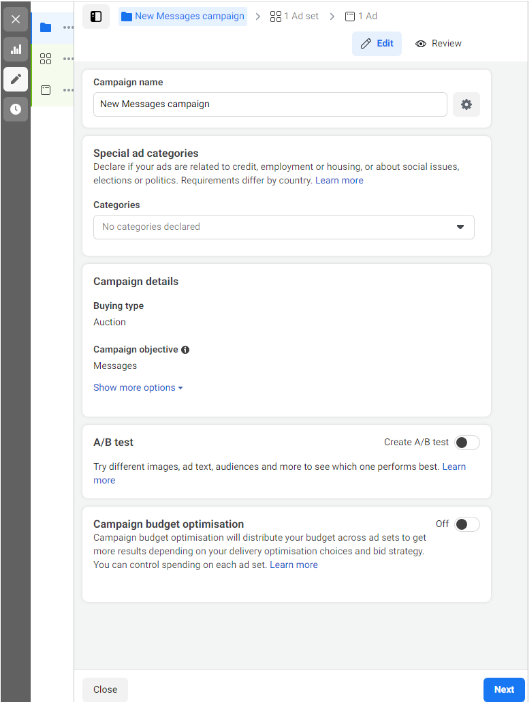 إنشاء الجماهيرعلى الفيسبوك