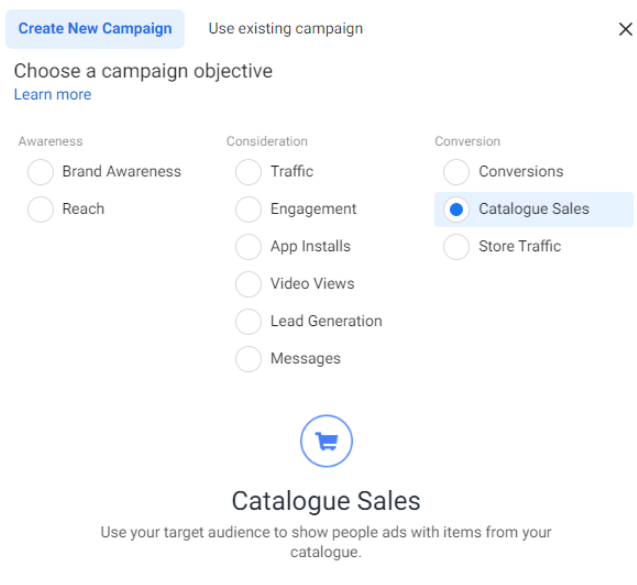 أنواع الحملات على الفيسبوك