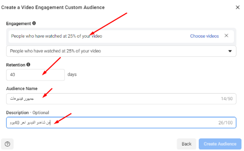 الجماهير المخصصة فى اعلانات الفيسبوك