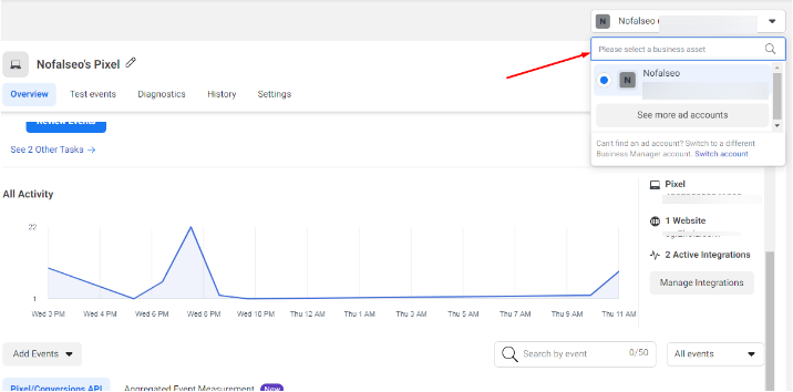 مدير الأحداث على الفيسبوك