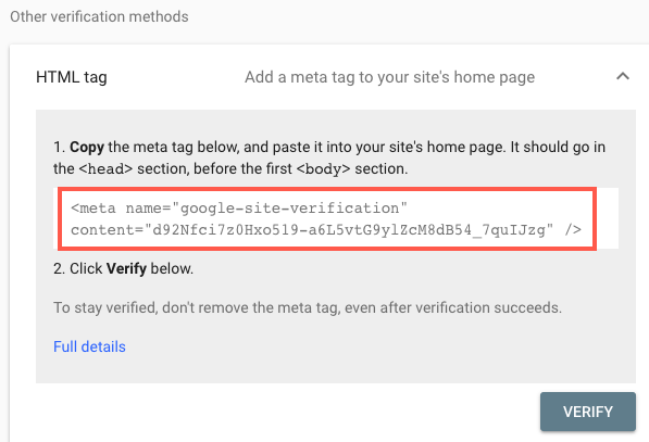 Add your webmaster site with Google Search Console