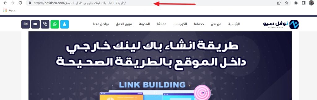 رابط المقال أو الصفحة