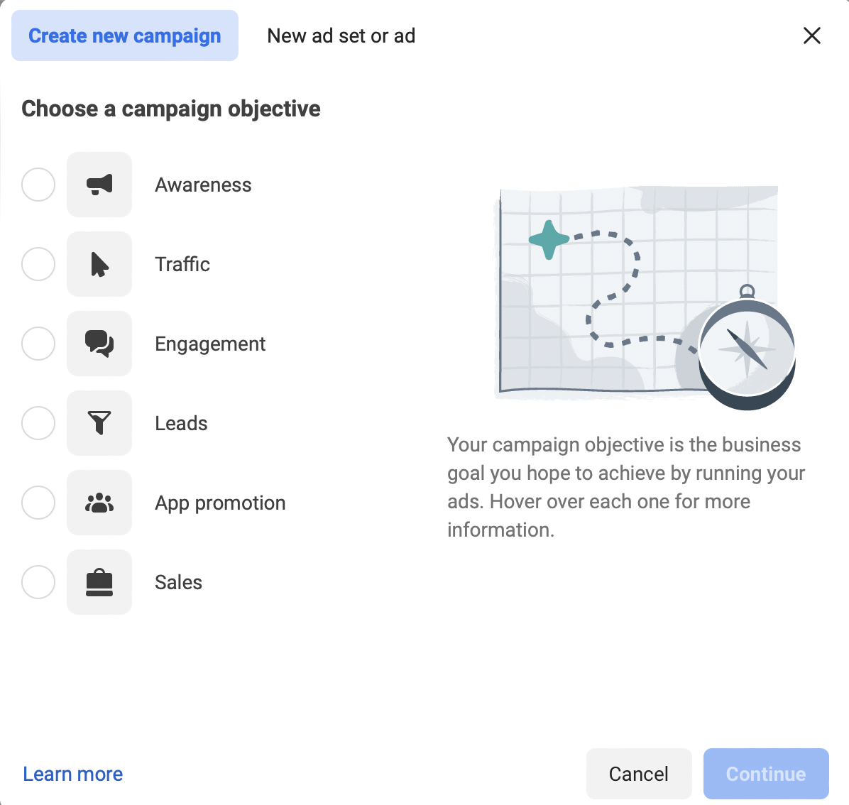 Types of campaigns on Facebook