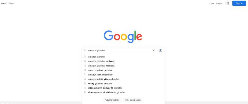 The search results are displayed